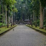 Tempel in einem Muskatnusswald.