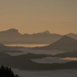 Abendstimmung in den Bergen.